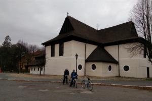 Cyklo jazda Drevený artikulárny kostol